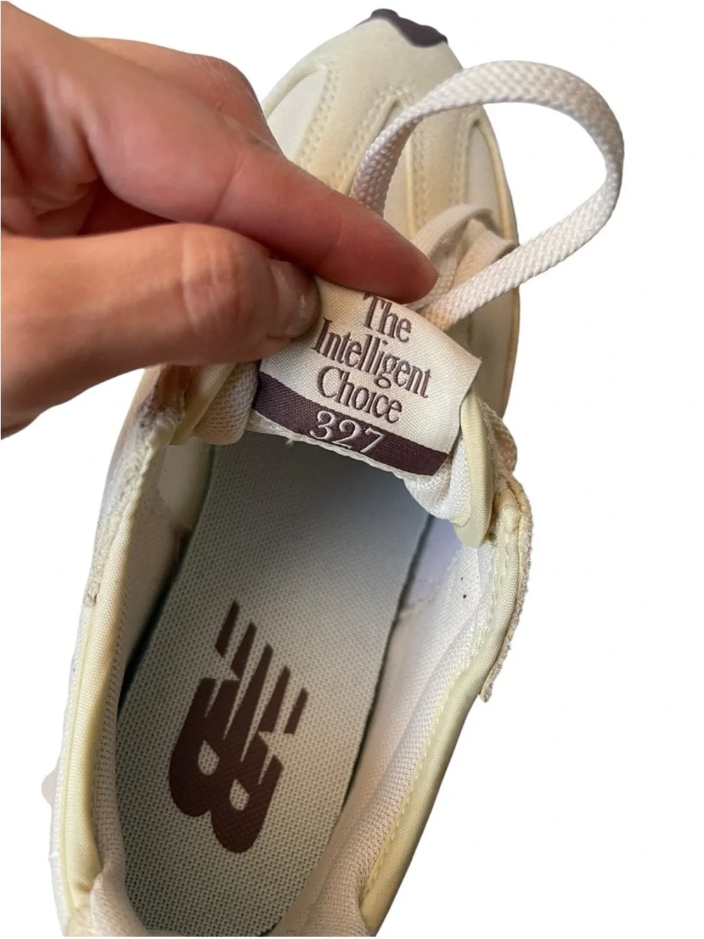 NEW BALANCE Women's 327 Running Sneakers Linen Color Size 5.5US